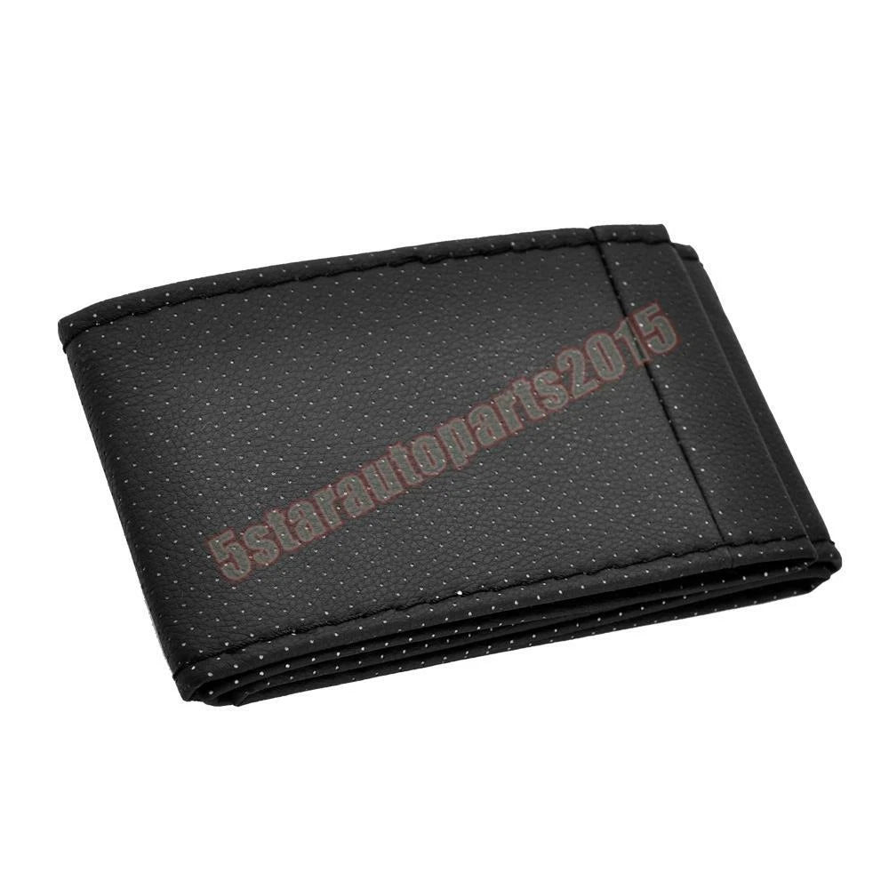 15" PU Leather Steering Wheel Cover for Universal Fit (DIY)
