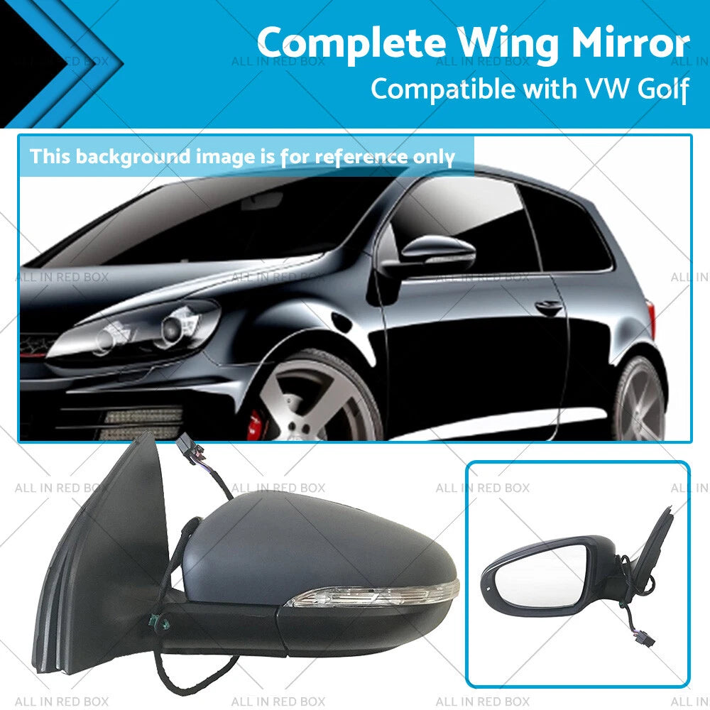 LH Door Mirror for VW Golf MK6 (2009–2012)