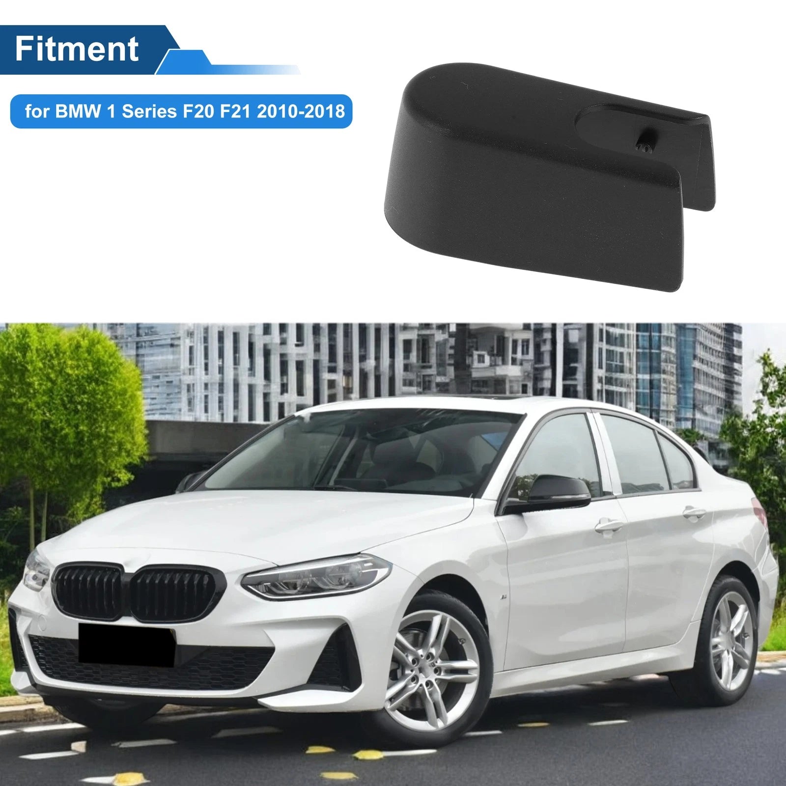 Rear Windshield Wiper Arm Nut Cover Cap for BMW 1 Series (2012–2019) No. 61617274157