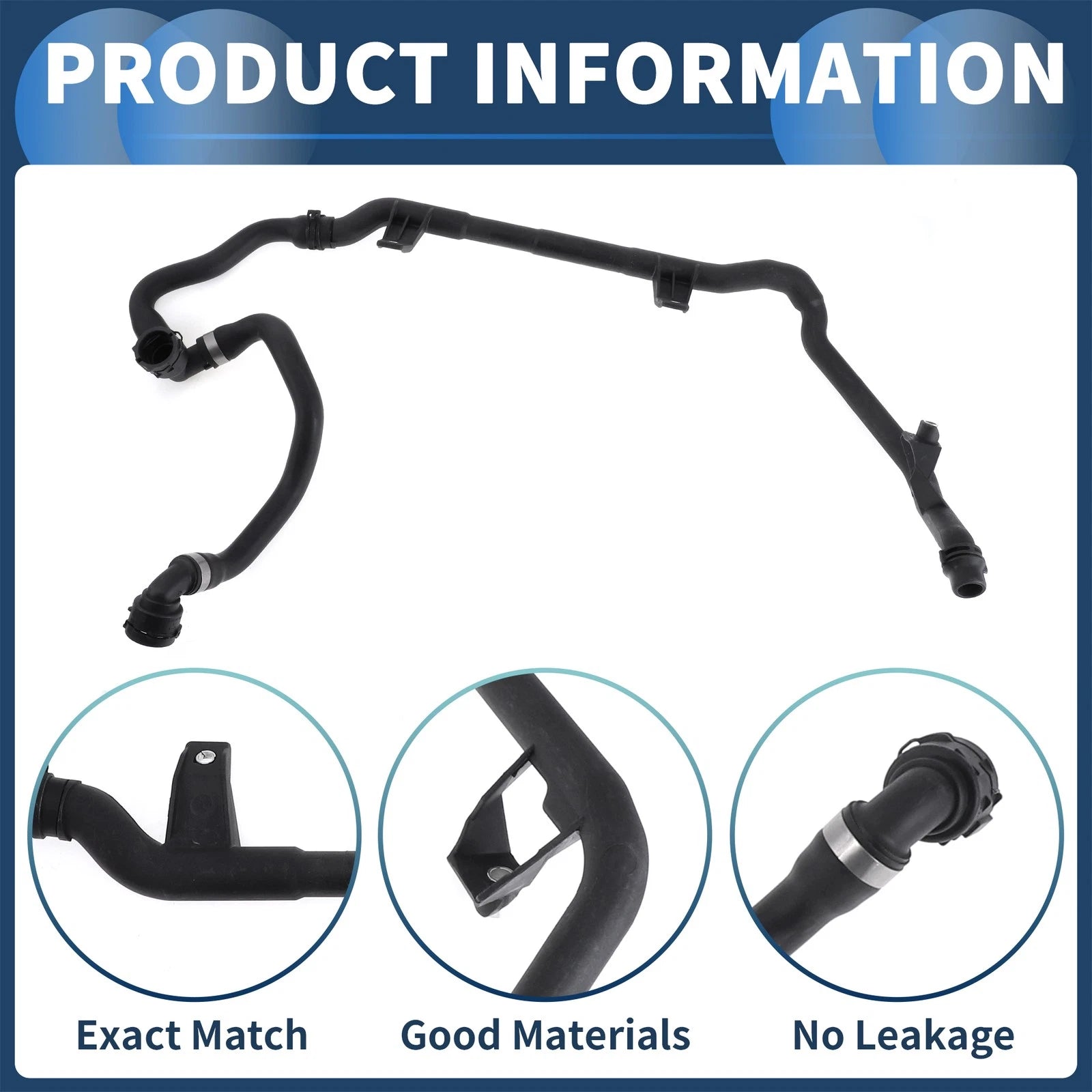 Radiator Hose for BMW 135i 335i 3.0L (2007–2010) No. 17127548229