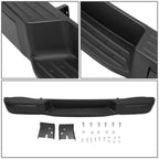 Rear Bumper for Nissan NV1500 NV2500 NV3500 (2012–2021) Black w/o Park Sensor Holes