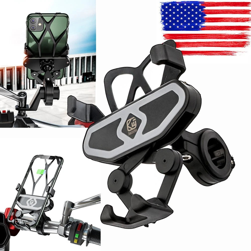 Cell Phone Holder Mirror Base Mount for Suzuki Boulevard Intruder