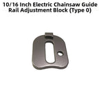 Gray Aluminum Chain Adjuster Block for Electric Chainsaws (10-16 Inch)