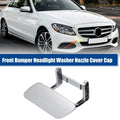 Bumper Headlight Washer Cover for Mercedes ML (2012-2015) Silver Tone