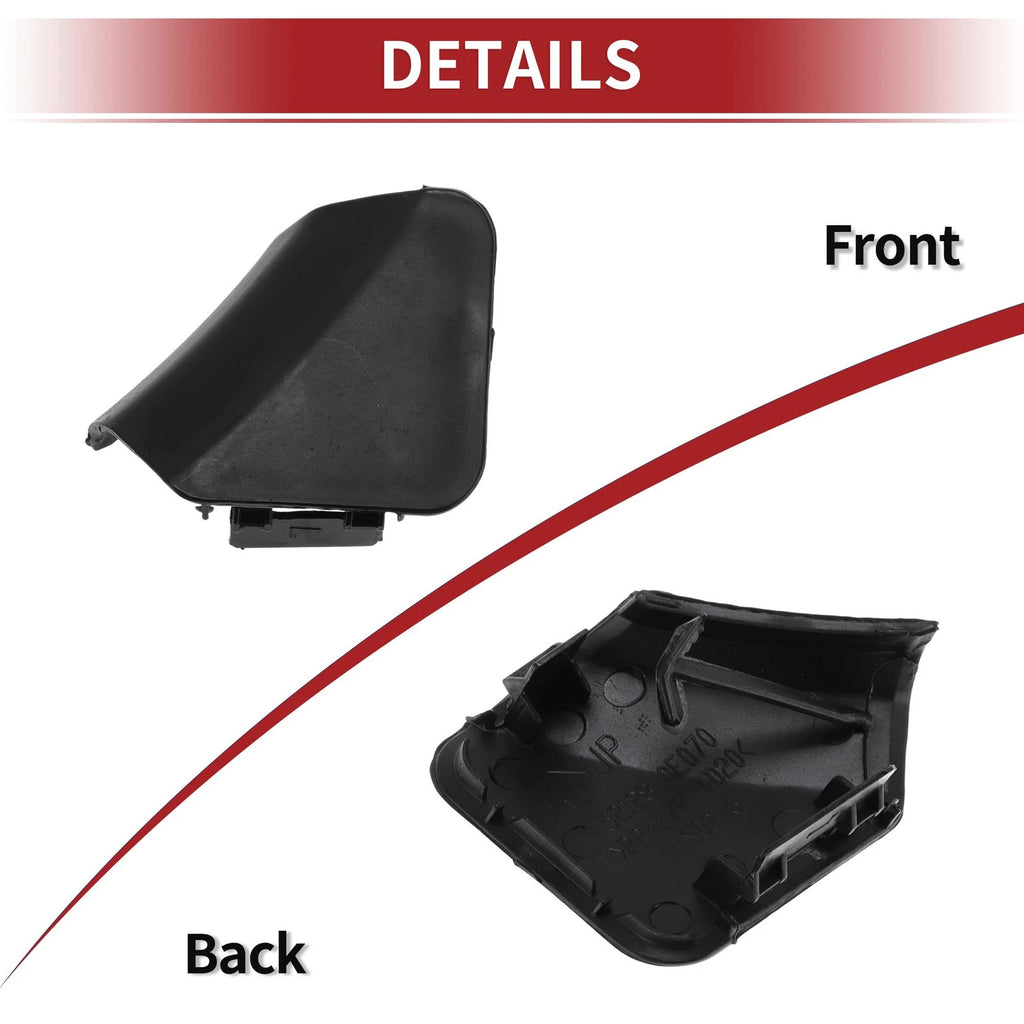 Tow Hook Cover Cap for Toyota Highlander (2014–2019) No. 521280E070 Black
