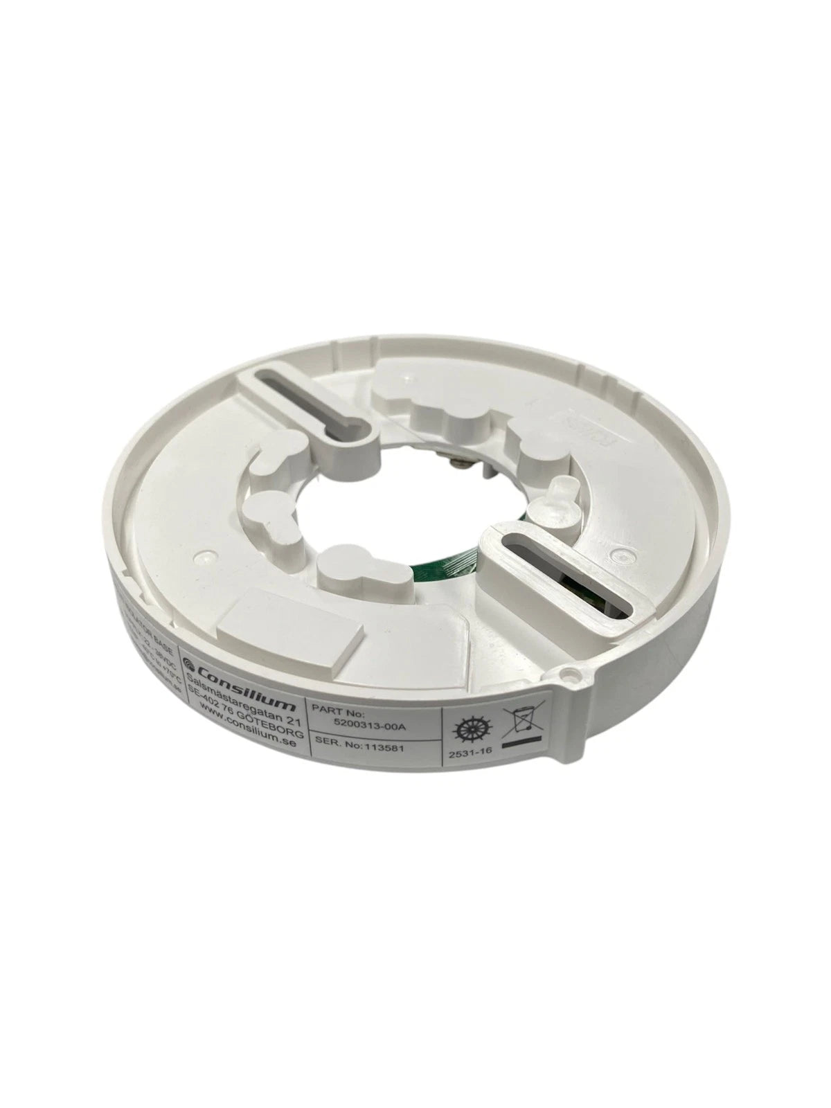 Detector Base w/ Short Circuit Insolator for Consilium (5200313-00A)