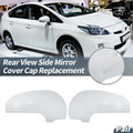 Pair Rearview Mirror Cover Cap White for Toyota Prius (2010–2012)