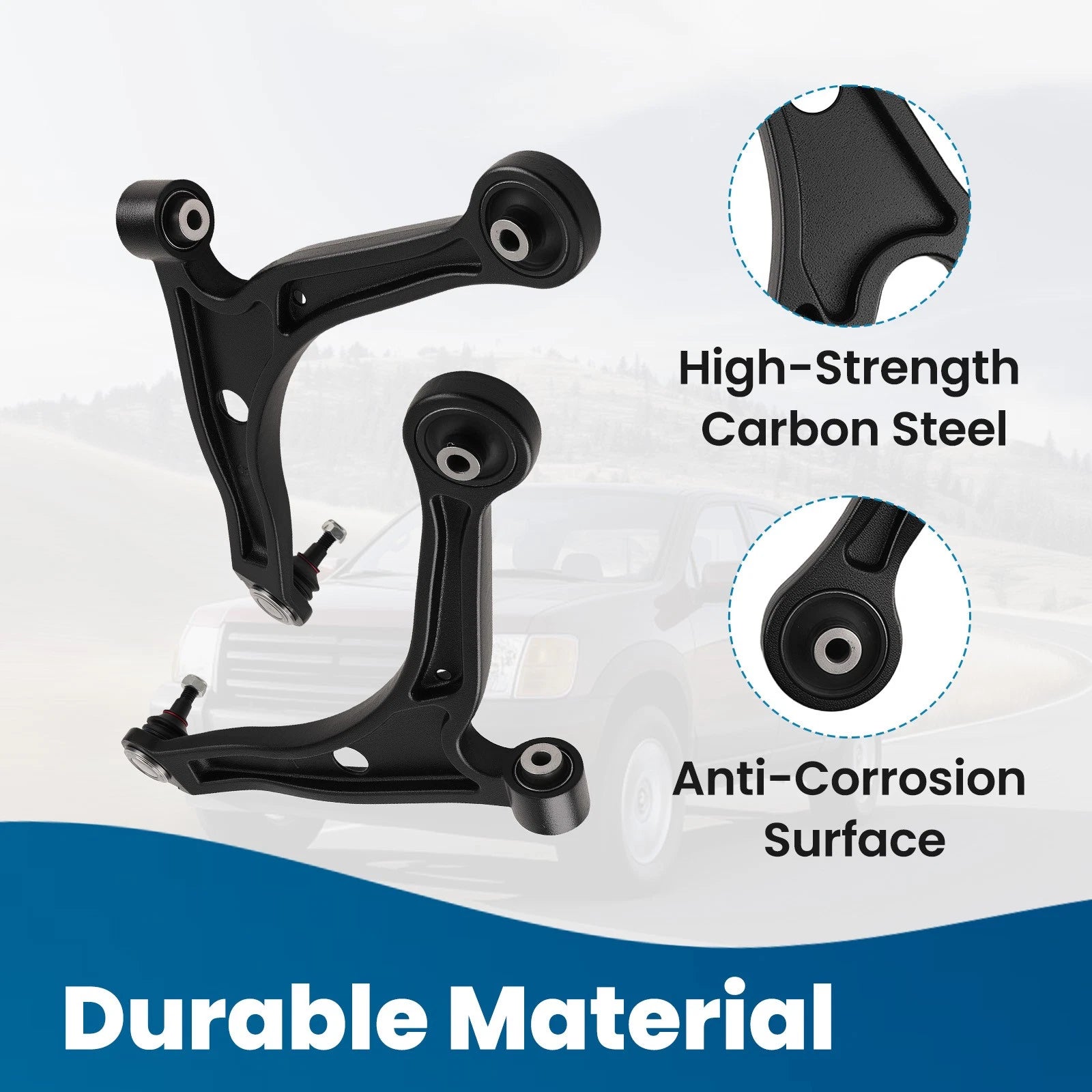 Front Suspension Lower Control Arms with Ball Joints for Honda Ridgeline (2006-2014)