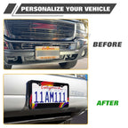 Stainless Steel License Plate Frame for Universal Fit (12x6 Inch) (2020-2026)