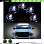 5X Clear Lens Super White LED Cab Roof Marker Lights for Dodge
