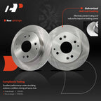 Rear Disc Brake Rotors & Ceramic Pads for Acura CL Honda Accord (1991–1997)