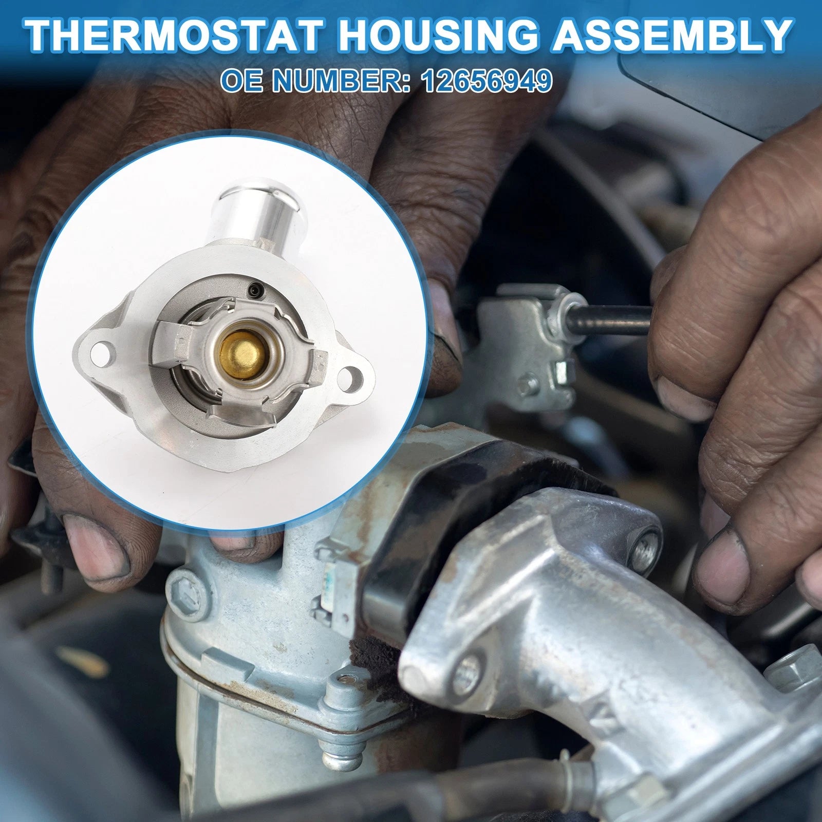 Engine Coolant Thermostat Housing Assembly for Chevrolet Cruze (2016–2019)