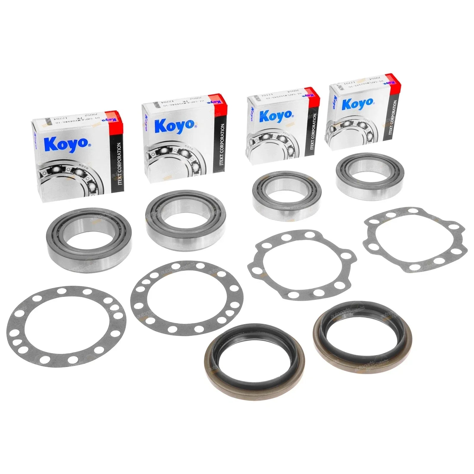 2 x Rear Koyo Wheel Bearing + Grease for Landcruiser 80 Series (1990–1998)
