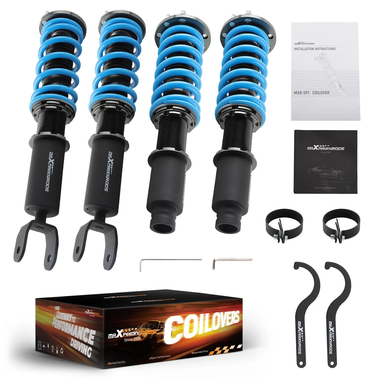 MaXpeedingrods T6 Coilovers 24 Way Damper Suspension for Honda Accord (2008–2012)