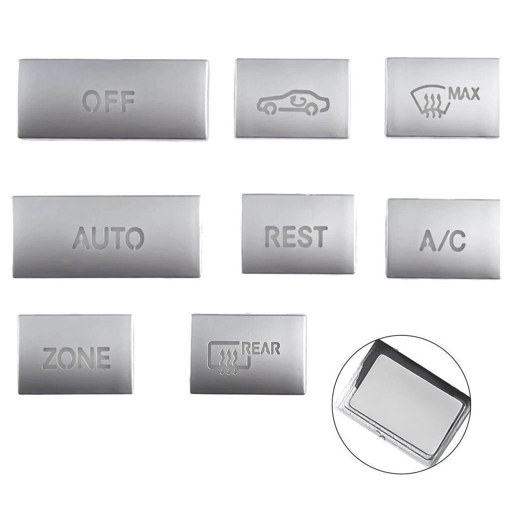8X Console AC Buttons Cover Trim for Mercedes E Class W212, C207 (2009–2015)