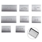 8X Console AC Buttons Cover Trim for Mercedes E Class W212, C207 (2009–2015)