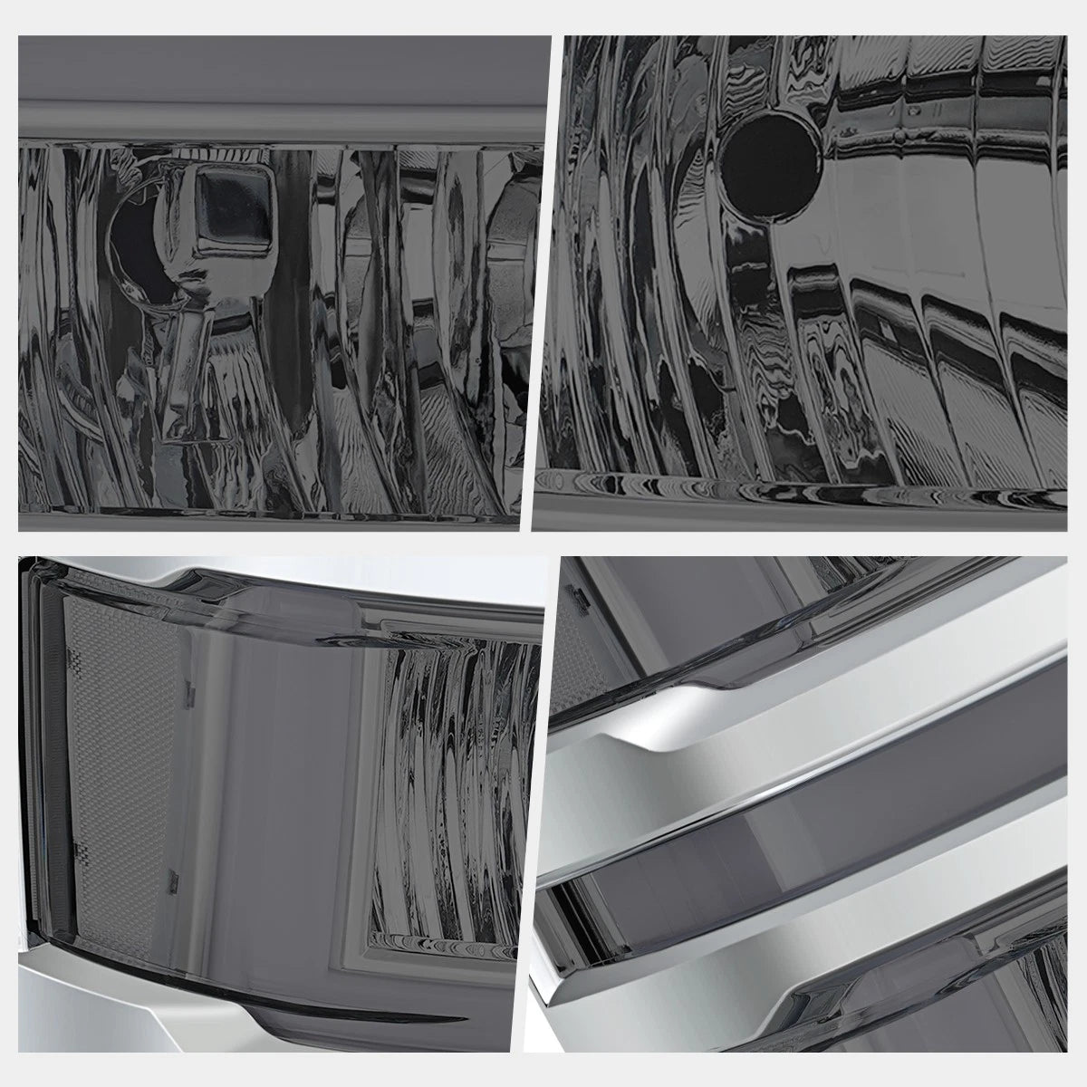 Square LED DRL Sequential Turn Headlights for Silverado 1500 (2014–2015)