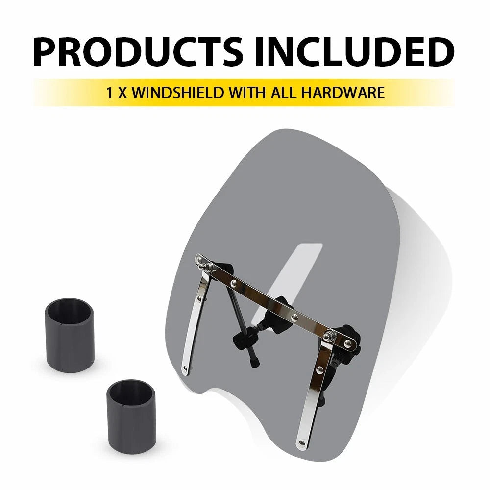 Smoked Windshield for Honda VTX 1800C 1300C  19"x17"