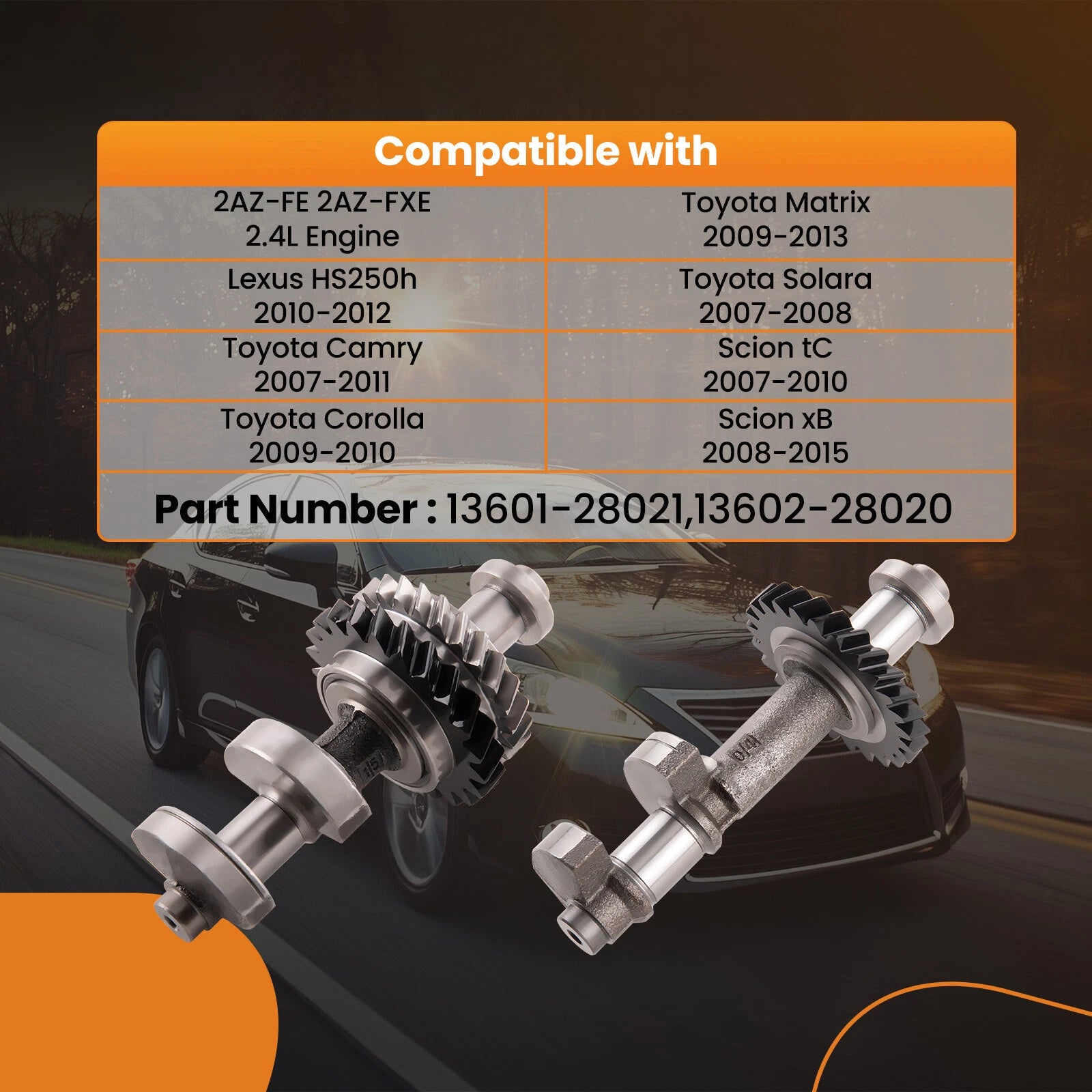 Balance Shaft for Toyota Camry Solara Matrix 2.4L (2000–2006)