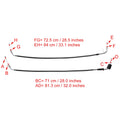 Throttle Cable Wire for Suzuki GSXR600 GSXR750 (2011–2023) Black