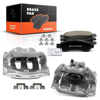 Set of 6 Rear Brake Calipers & Ceramic Pads for Ford F-350 Super Duty