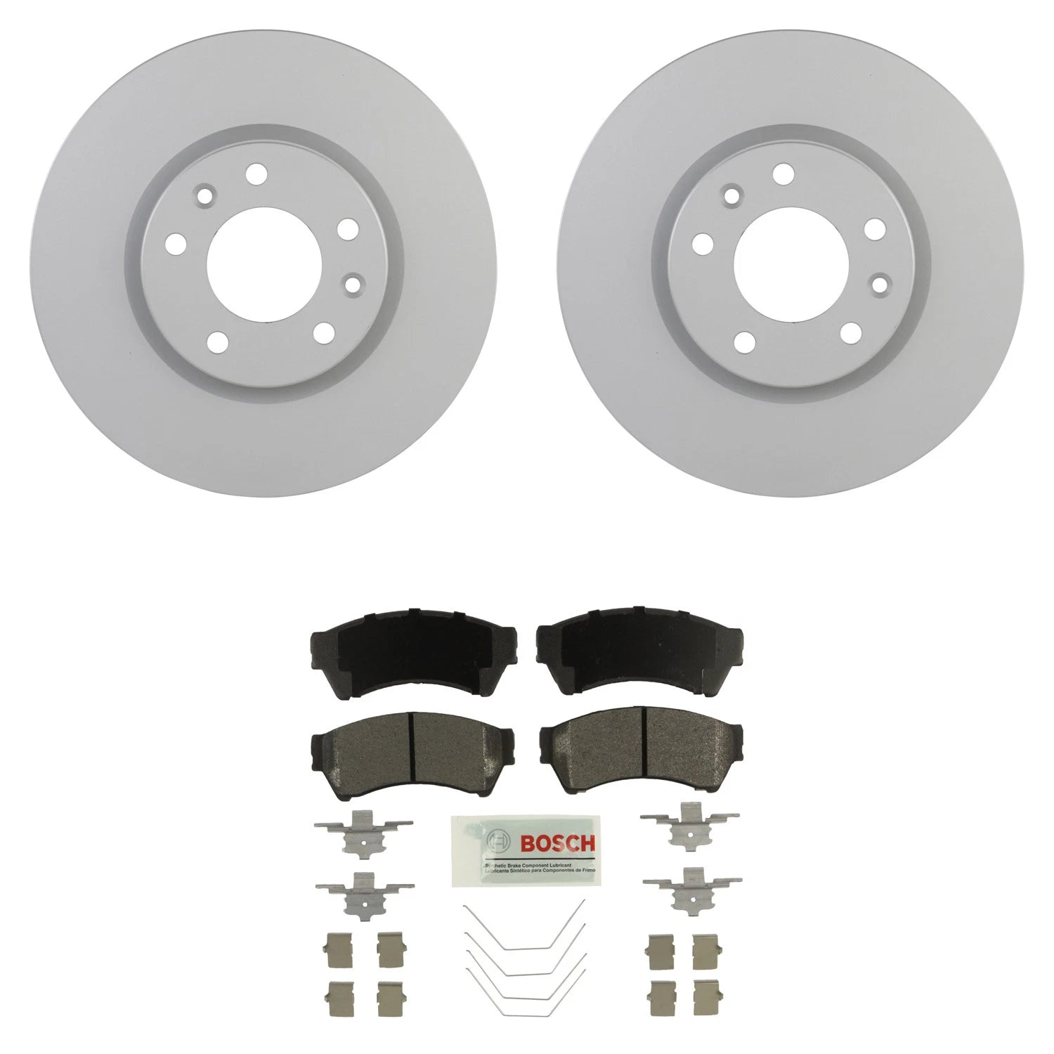 Set of 4 Bosch Blue Ceramic Disc Brake Pads & 299mm Rotors for Fusion Milan Mazda6 (2006–2012)