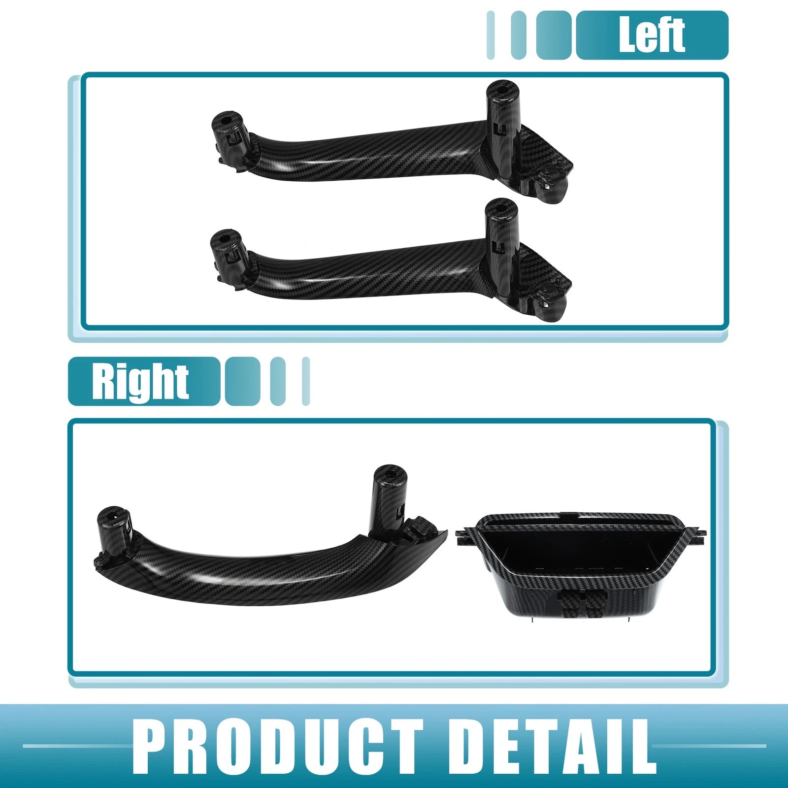 Interior Door Pull Handle 51419209215 for BMW X3 F25 X4 F26 (2011–2017)