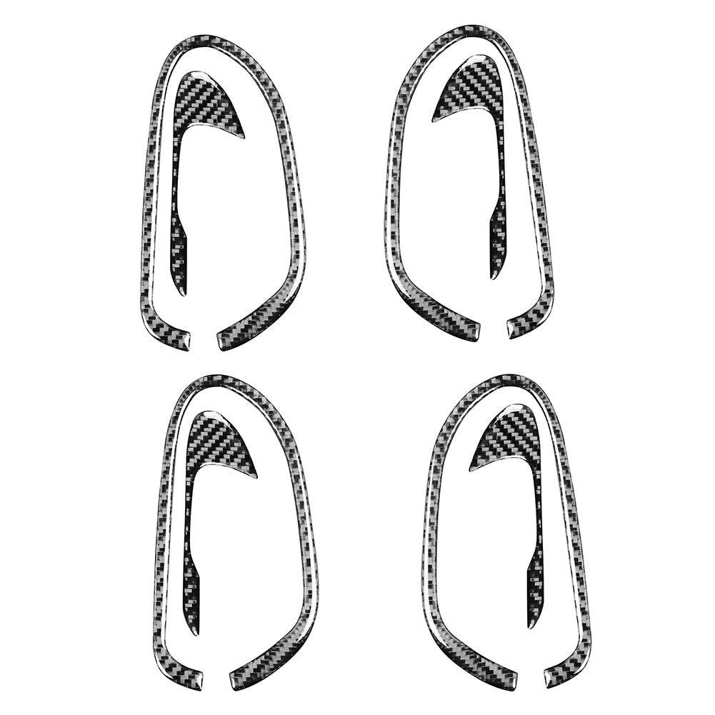 8Pcs Carbon Fiber Interior Door Handle Bowl Trim for Honda Civic (2006–2011)