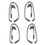 8Pcs Carbon Fiber Interior Door Handle Bowl Trim for Honda Civic (2006–2011)