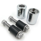 Bar Ends "ZXR" Chrome Rubber for Kawasaki Ninja 650R / EX650R (2006–2012)