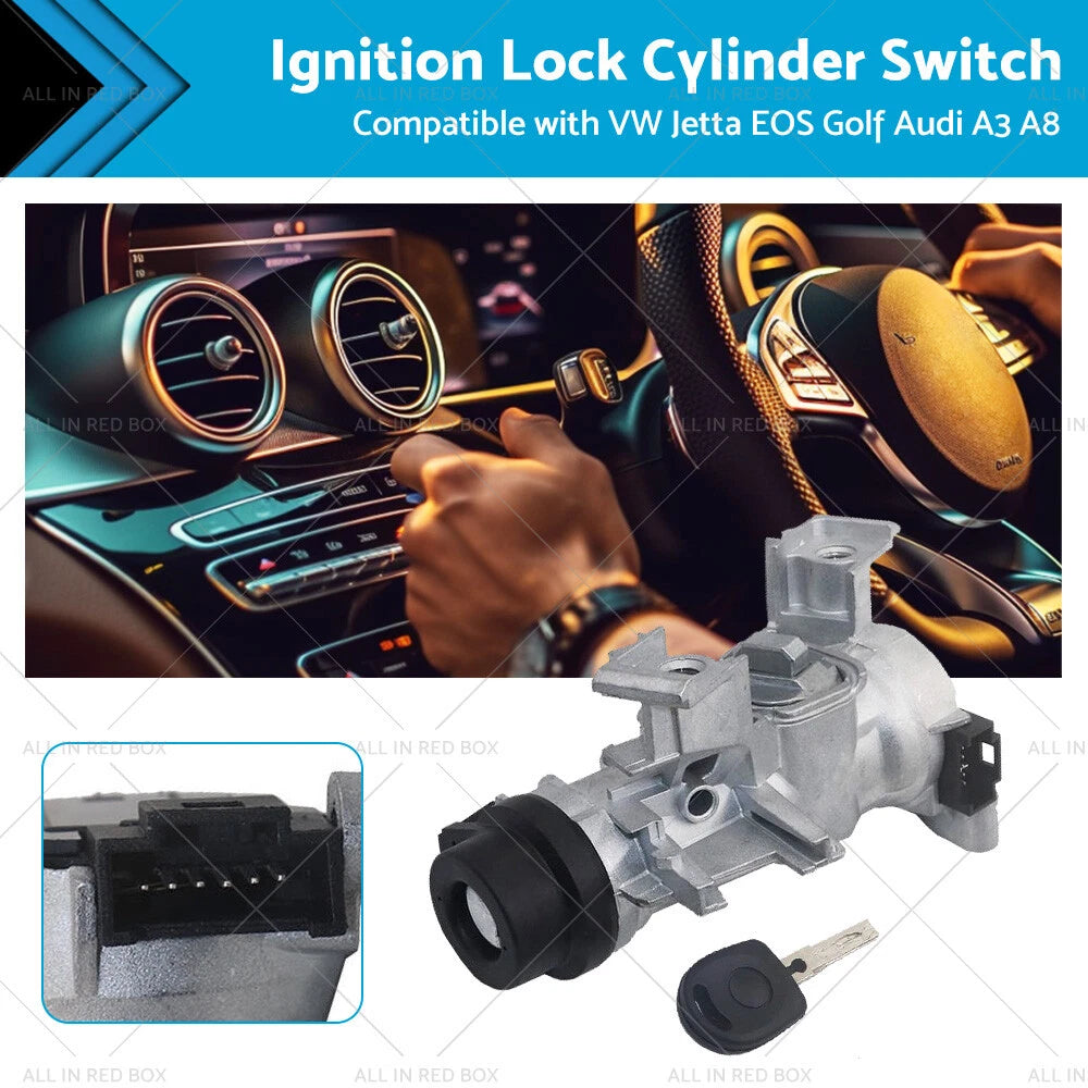 Ignition Lock Cylinder Switch & Housing Assembly for VW Jetta (0)