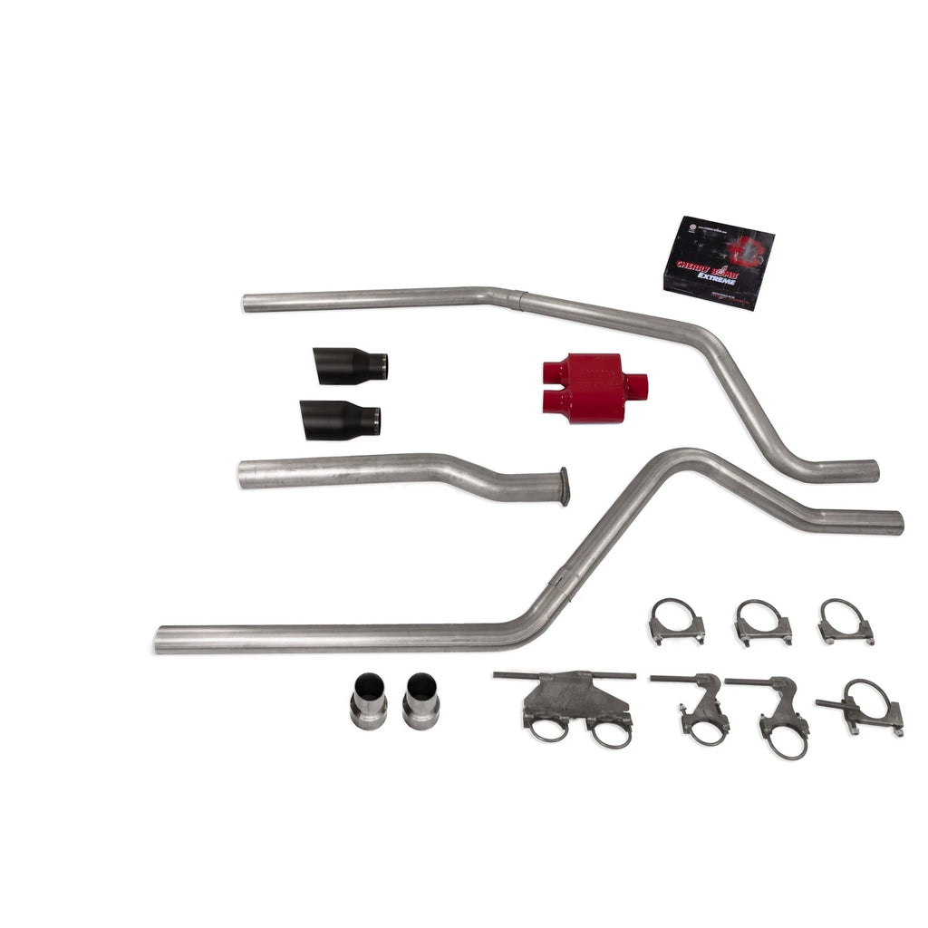 3" Dual Exhaust Kit for Dodge Ram 1500 (2019–2025) Cherry Bomb Extreme DBW Tip
