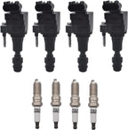 Ignition Coil and Spark Plug for Chevy Equinox Buick Regal Saturn GMC 2.4L (2010–2017)