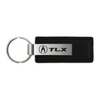 Black Leather Keychain KC1540.TLX - Officially Licensed for Acura TLX