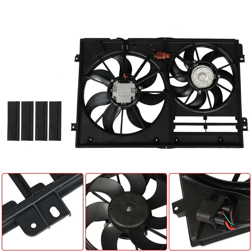 Radiator Condenser Cooling Fan for Volkswagen Passat (2006–2015)
