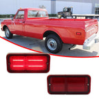 2X Red LED Rear Side Marker Lights for Chevy GMC C/K Pickup (1968–1972)
