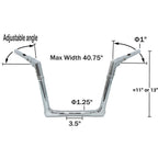 1.25" Handlebar for Harley Road Glide FLTRX FLTRU FLTRXS (2015–2021) 10" 12" Rise