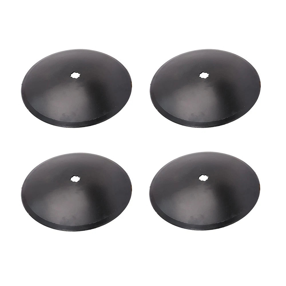 4 Pack Disc Harrow Blade 16" Plain for (Fits 1" x 1 1/8" Axle)