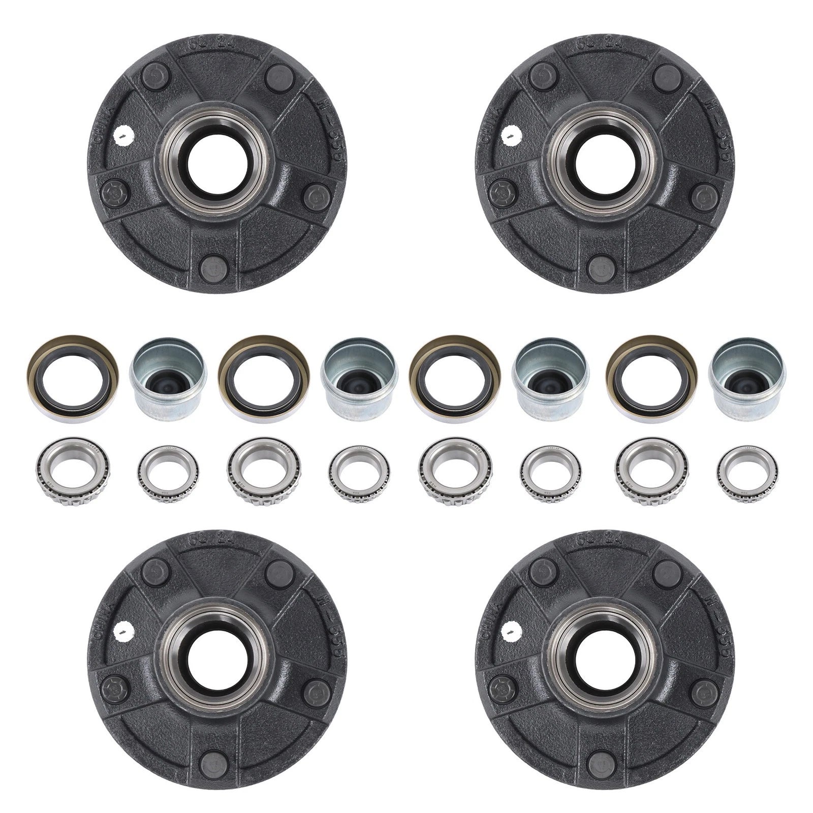Spindle with Trailer Bearing Kit for 3500 lbs Trailer Hub (5 on 5.5)