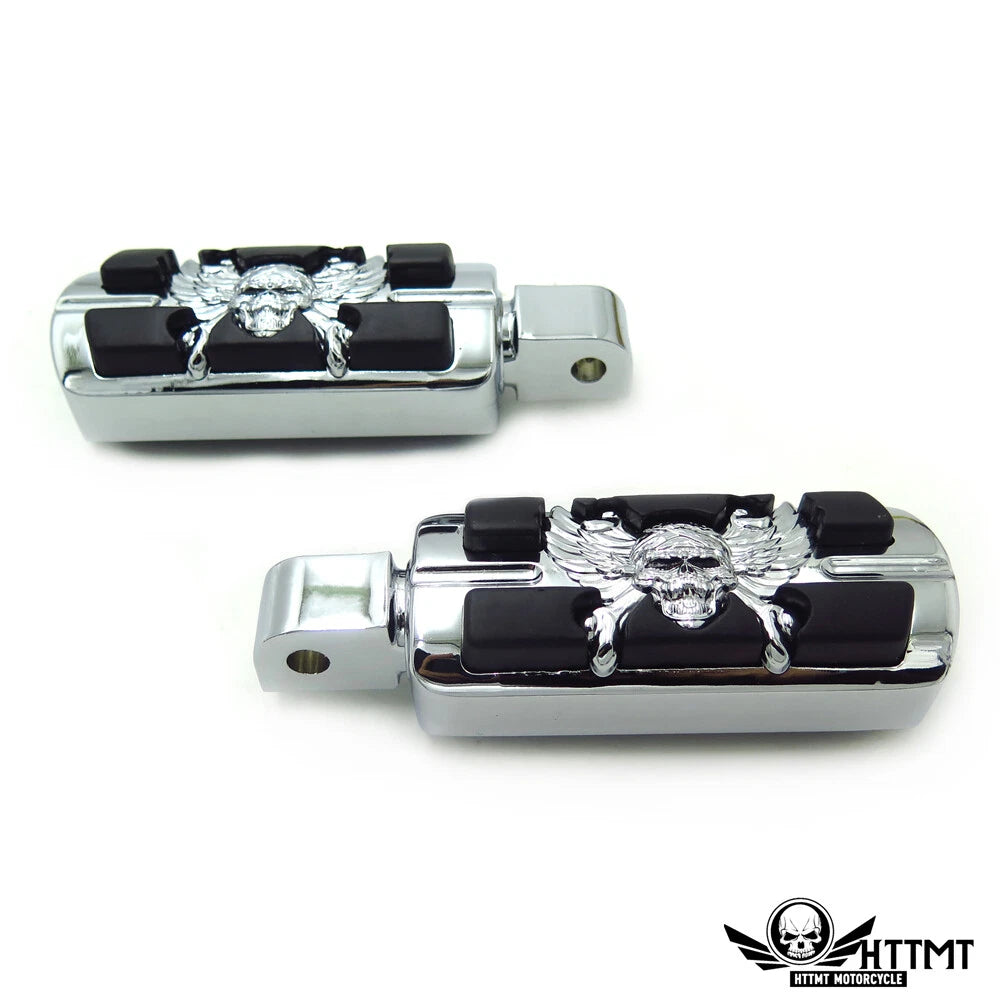 Pirate Skull Zombie Footpegs for Yamaha Road Star Warrior (2002–2009)