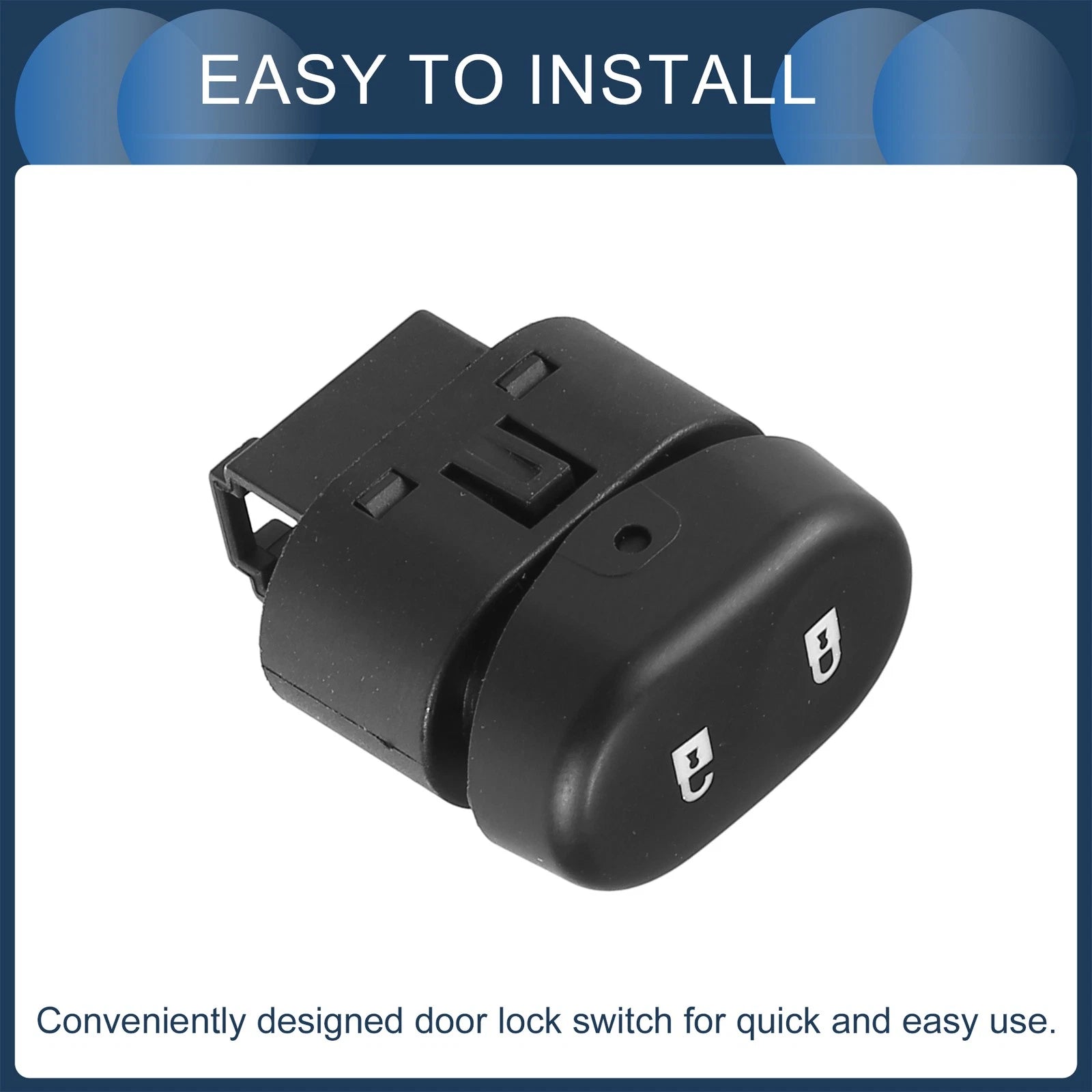 Door Lock Switch for Chevrolet Malibu (2008) No. 15835662 Black