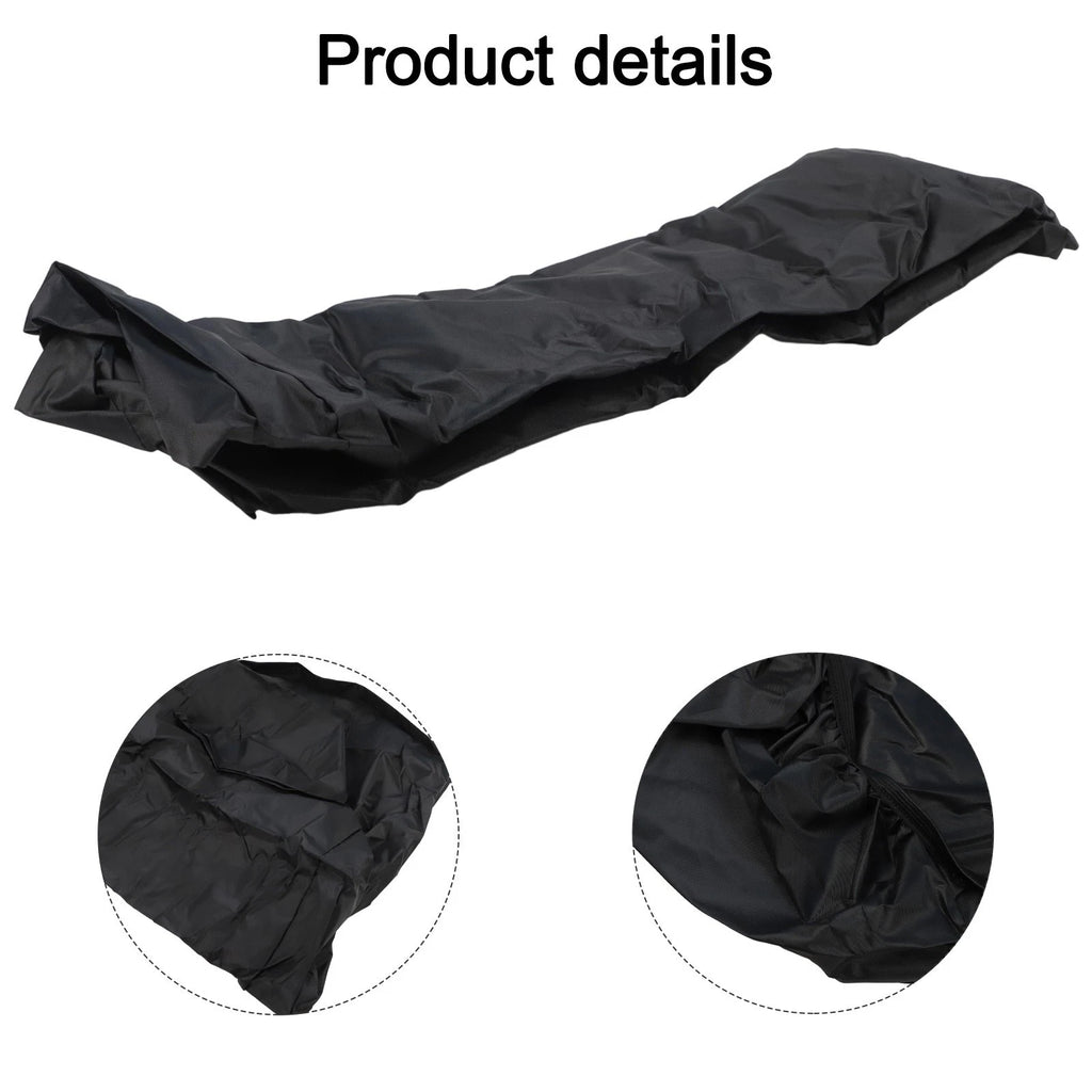 Black Waterproof Tractor Seat Cover for Riding Lawn Mower (50x39x35cm)