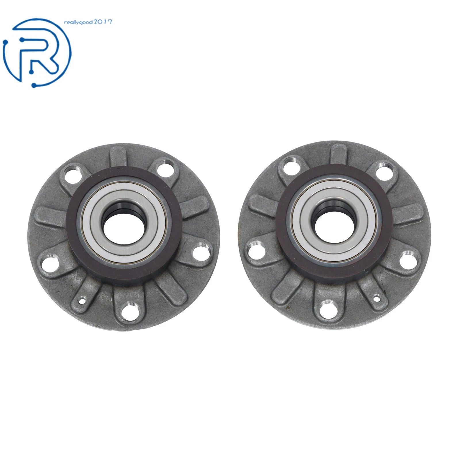 Pair of Rear Wheel Bearing Hub Assembly for Volkswagen Jetta Golf Audi A3 (2006–2019)