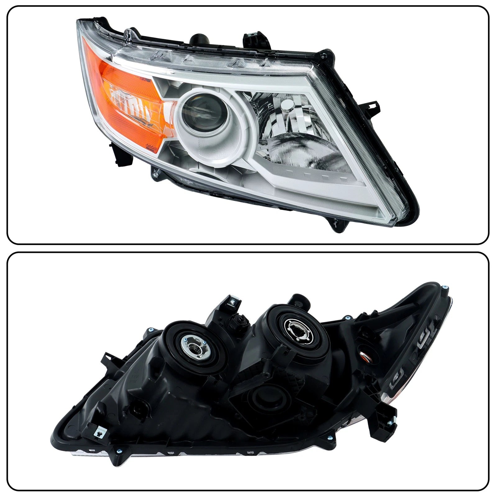 Pair Headlight Assemblies for Honda Odyssey (2011–2017) Halogen