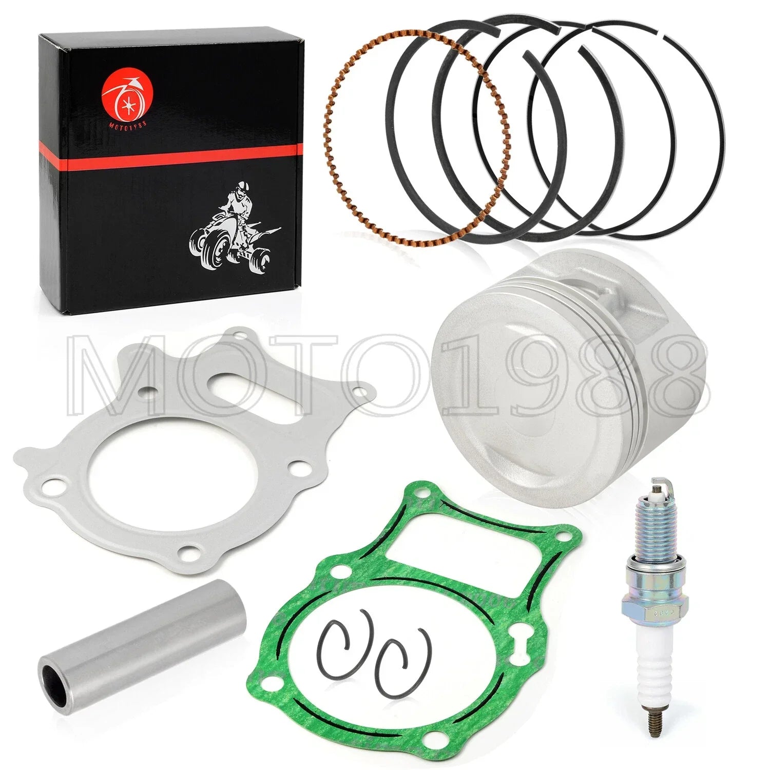 .75mm O.S Engine Top End Piston Gasket Kit for Honda Recon 250 TRX250TE/TM (2002–2009)