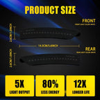 4X RGB LED Side Marker Lights for Ford Mustang (2024–Up S650 Gen7)