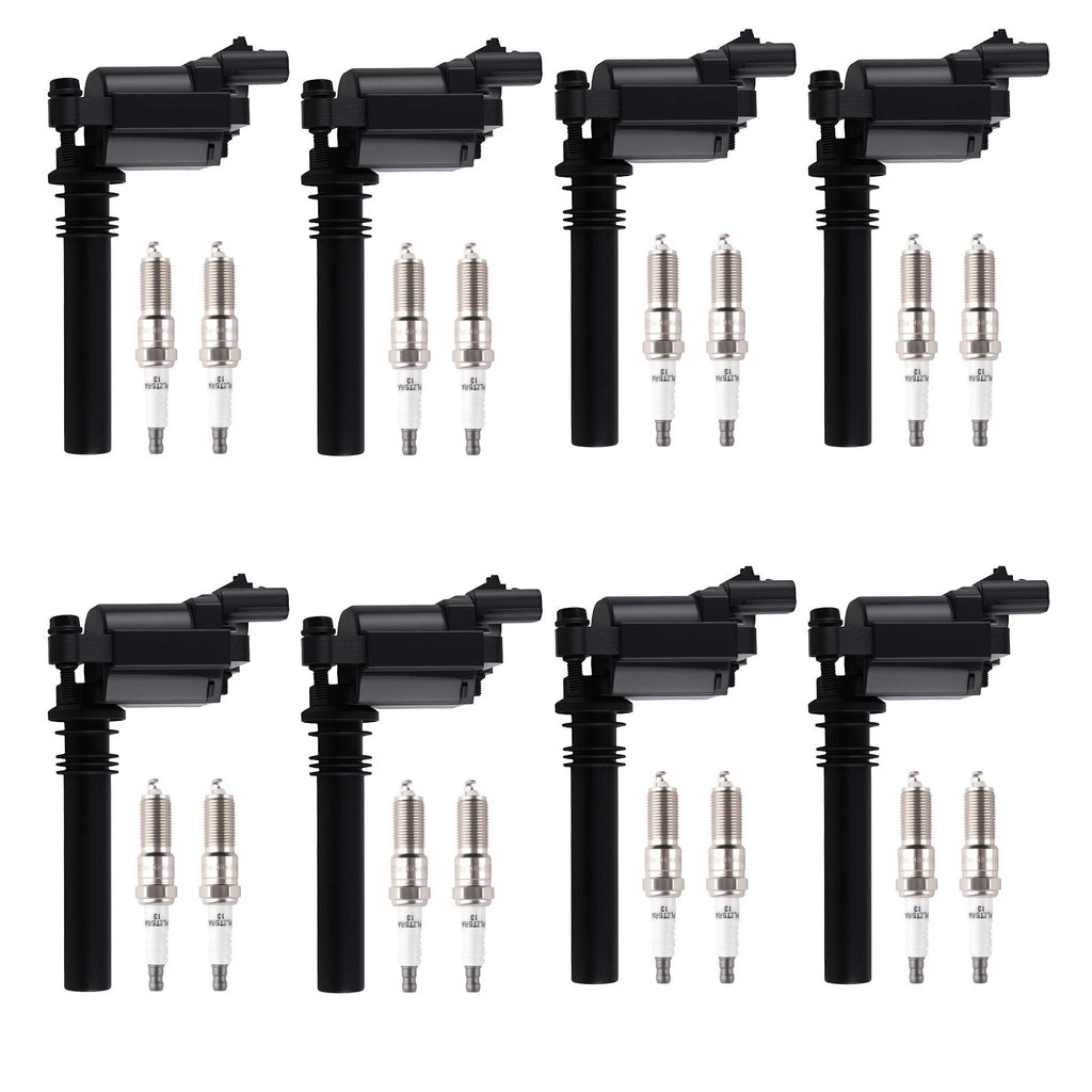 Set of 8 Ignition Coils + 16 Spark Plugs for Chrysler 300 (2005)