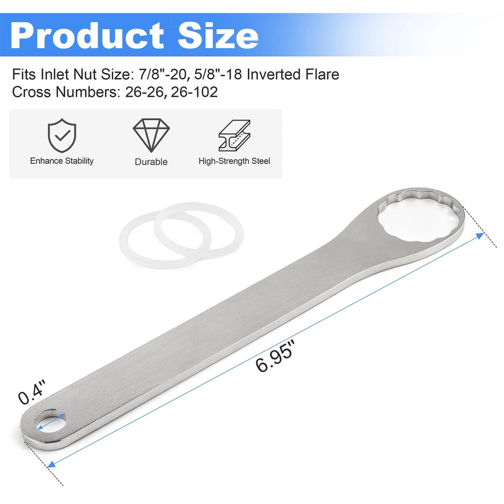 Fuel Inlet Fitting Nut Wrench for Holley 2300 4150 4150HP 4160 4500 4500HP
