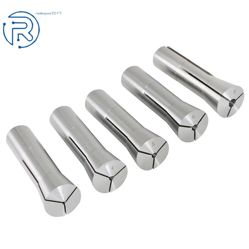 10 Piece R8 Round Spring Collet for CNC Machines