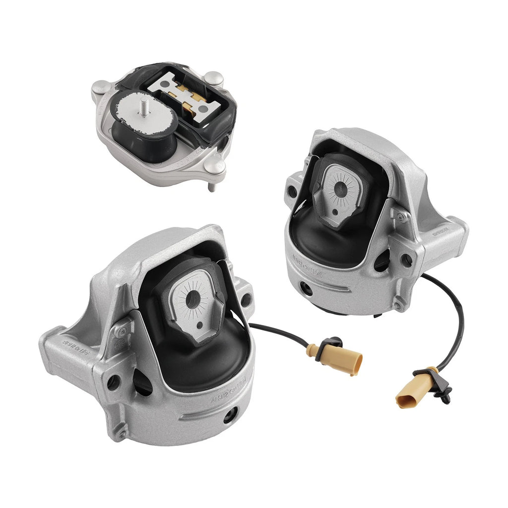 3PCS Motor Mount Set for Audi A4 2.0L 3.2L (2009–2016) 8K0199381C